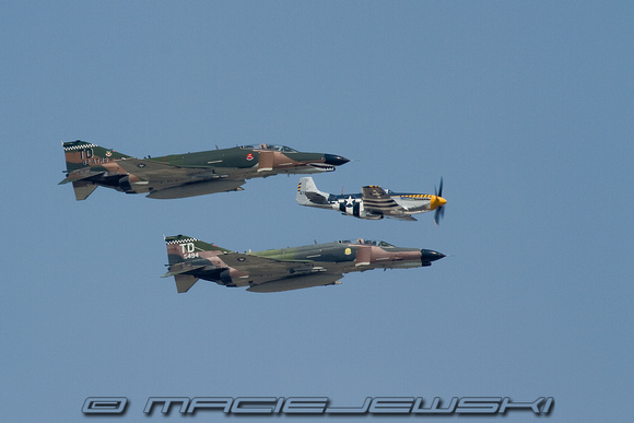 Heritage Flight  F-4 Phantom II and P-51 Mustang