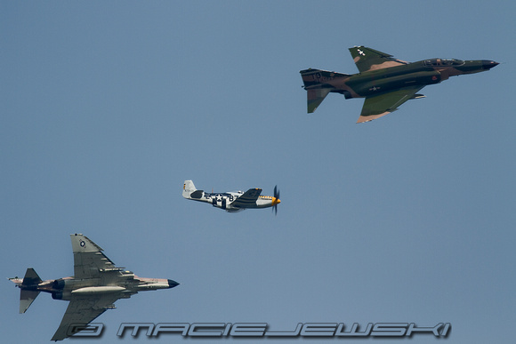 Heritage Flight  F-4 Phantom II and P-51 Mustang